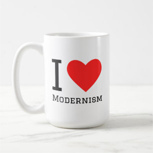 Caneca De Café Eu amo modernismo