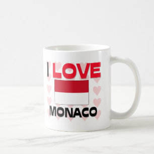 Caneca De Café Eu amo Monaco