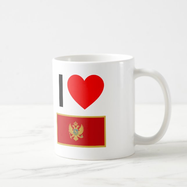 Caneca De Café eu amo montenegro (Direita)