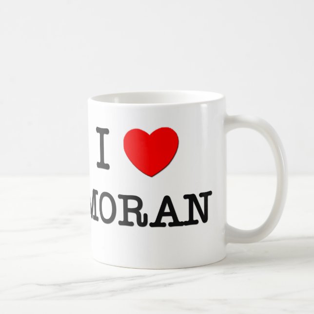 Caneca De Café Eu amo Moran (Direita)