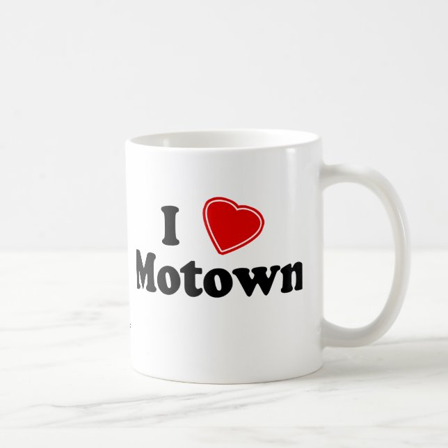 Caneca De Café Eu amo Motown (Direita)