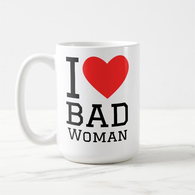Caneca De Café Eu amo mulher má (Esquerda)