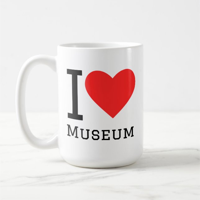 Caneca De Café Eu amo museu (Esquerda)