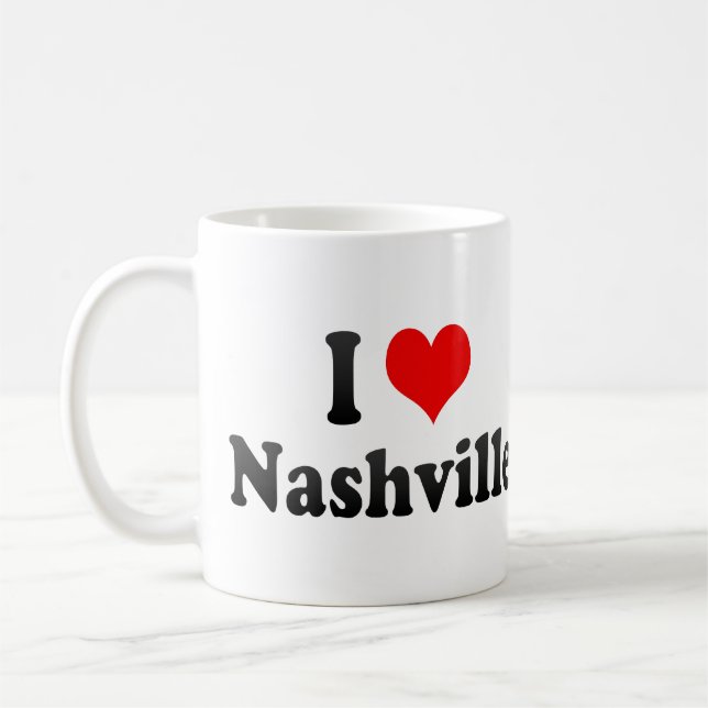Caneca De Café Eu amo Nashville, os Estados Unidos (Esquerda)