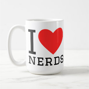 Caneca De Café Eu amo nerds