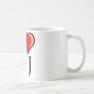 Caneca De Café Eu amo NJ - New-jersey