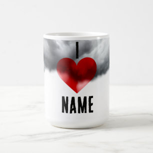 Caneca De Café Eu Amo Nome Personalizado