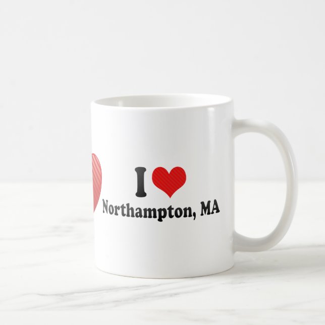 Caneca De Café Eu amo Northampton, MÃES (Direita)