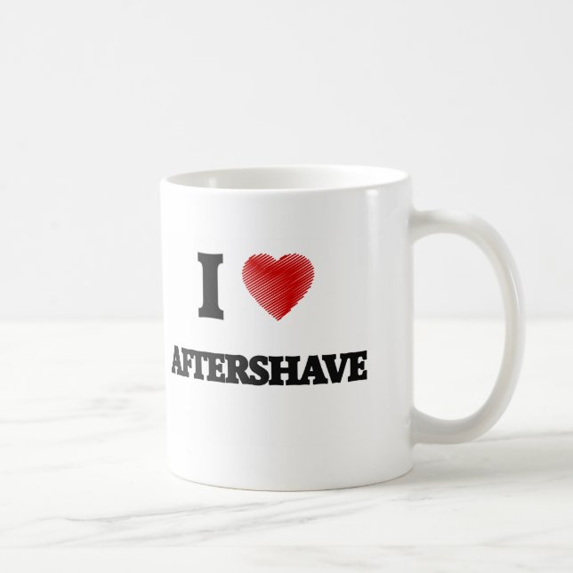 Caneca De Café Eu amo o Aftershave (Direita)