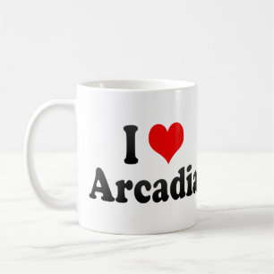 Caneca De Café Eu amo o Arcadia, os Estados Unidos