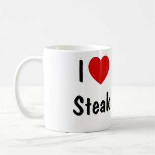 Caneca De Café Eu Amo O Bife