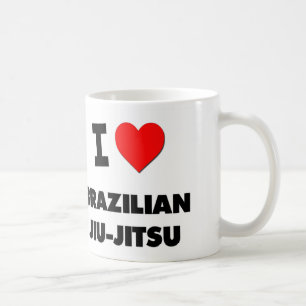 Caneca De Café Eu amo o brasileiro Jiu-Jitsu