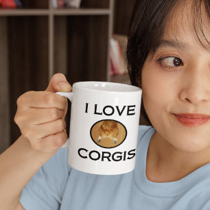 Caneca De Café Eu amo o Bumbum Corgis Corgi