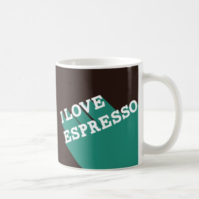 Caneca De Café Eu amo o café (Direita)
