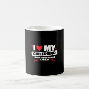 Caneca De Café eu amo o coração da minha namorada