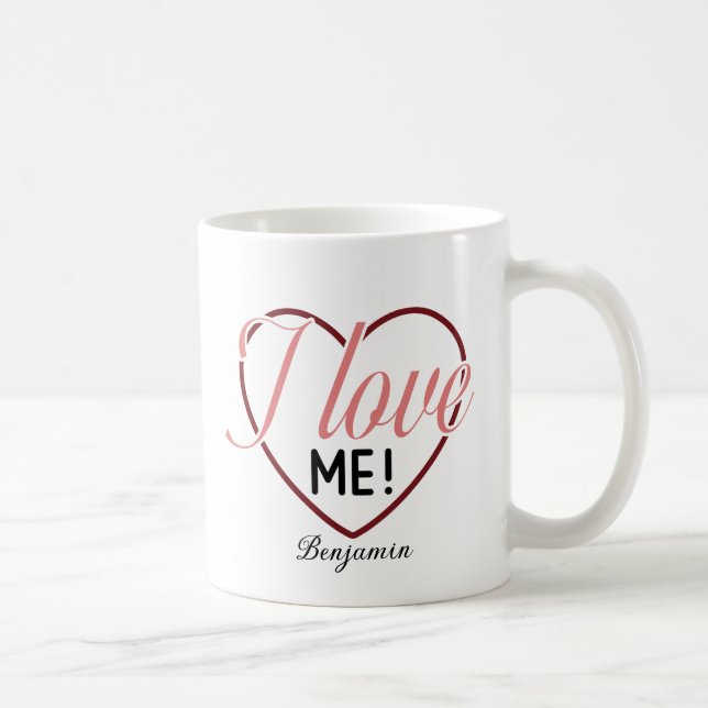 Caneca De Café Eu amo o Dia Anti-San-Valentim (Direita)