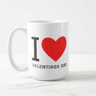 Caneca De Café Eu amo o dia dos namorados