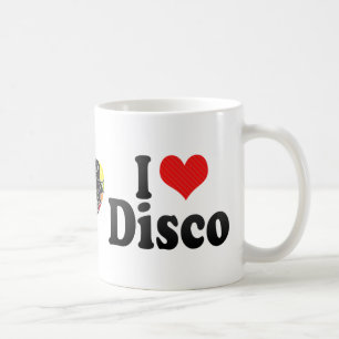Caneca De Café Eu amo o disco