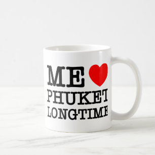 CANECA DE CAFÉ EU AMO O FUKET LONGTIME