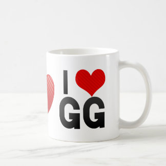 Caneca De Café Eu amo o GG