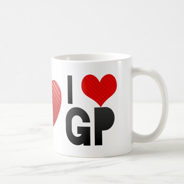 Caneca De Café Eu amo o GP (Direita)