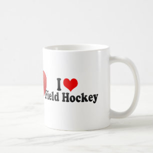 Caneca De Café Eu amo o hóquei em campo