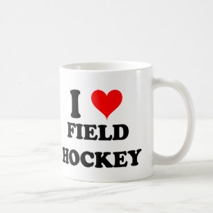 Caneca De Café Eu amo o hóquei em campo