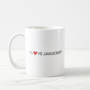 Caneca De Café Eu amo o Javascript
