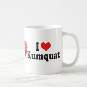 Caneca De Café Eu amo o Kumquat