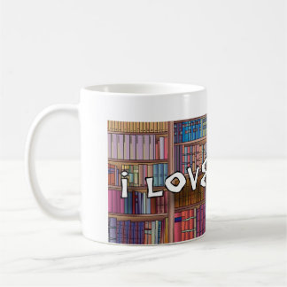 Caneca De Café Eu amo o livro