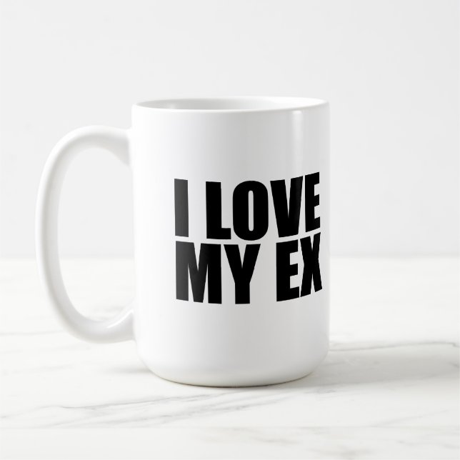 Caneca De Café Eu amo o meu ex (Esquerda)
