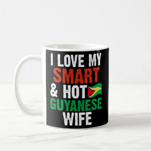 Caneca De Café Eu Amo O Meu Marido Quente Inteligente Da Guiana,