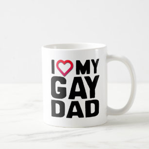 CANECA DE CAFÉ EU AMO O MEU PAI GAY