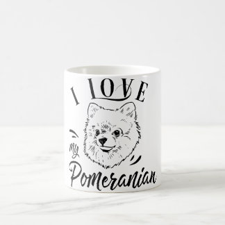 Caneca De Café Eu Amo O Meu Pomerano  