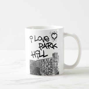 Caneca De Café Eu amo o monte do parque