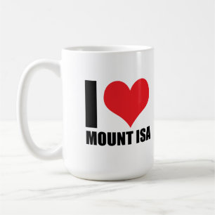 Caneca De Café Eu amo o Monte Isa