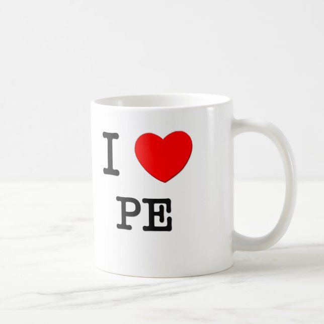 Caneca De Café Eu amo o Pe (Direita)