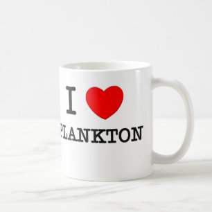 Caneca De Café Eu amo o plâncton