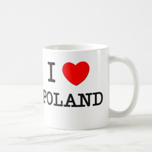 Caneca De Café Eu amo o Polônia