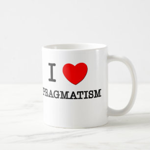 Caneca De Café Eu amo o pragmatismo