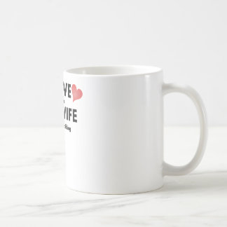 Caneca De Café Eu amo-o quando minha esposa me deixa ir Biking