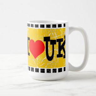 Caneca De Café Eu amo o Reino Unido - Mugs