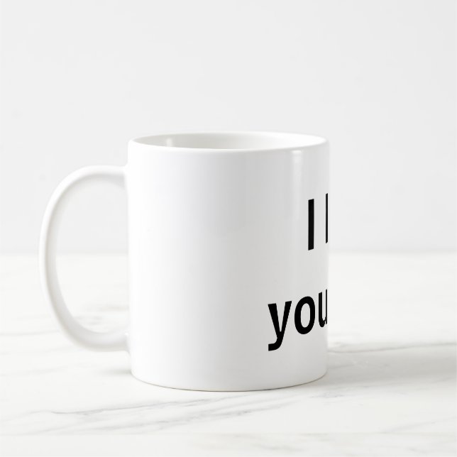 Caneca De Café Eu amo o seu eu (Esquerda)