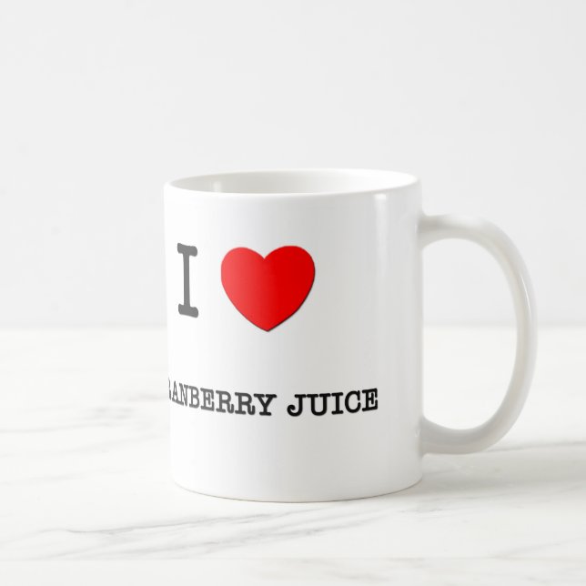 Caneca De Café Eu amo o SUCO de ARANDO (a comida) (Direita)