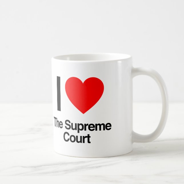 Caneca De Café eu amo o Supremo Tribunal (Direita)