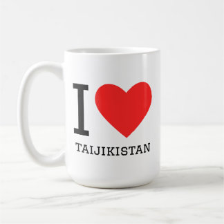 Caneca De Café Eu amo o Tajiquistão