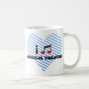 Caneca De Café Eu amo o teatro musical
