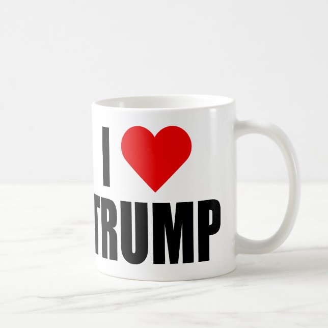 Caneca De Café "EU AMO O TRUNFO" (destro) (Direita)