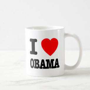 Caneca De Café Eu amo Obama