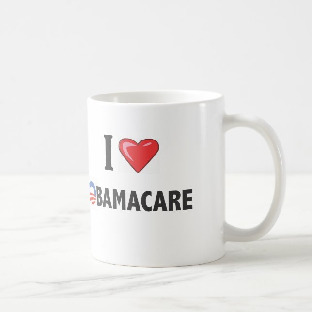 CANECA DE CAFÉ EU AMO OBAMACARE (Direita)